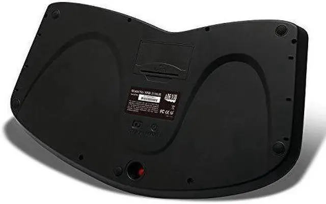 Alt view image 7 of 7 - Adesso Tru-Form Media 3150-2.4 GHz Wireless Ergo Trackball Keyboard (WKB-3150UB)