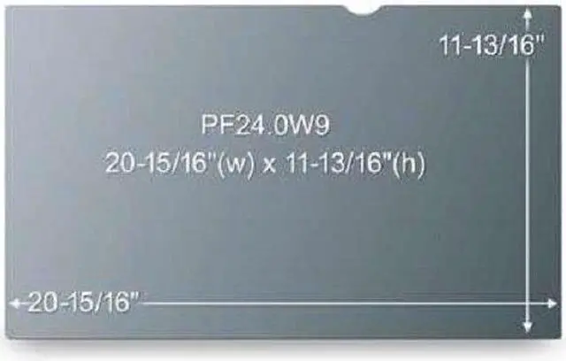 Alt view image 4 of 4 - 3M Privacy Filter for 24" Widescreen Monitor (PF240W9B)