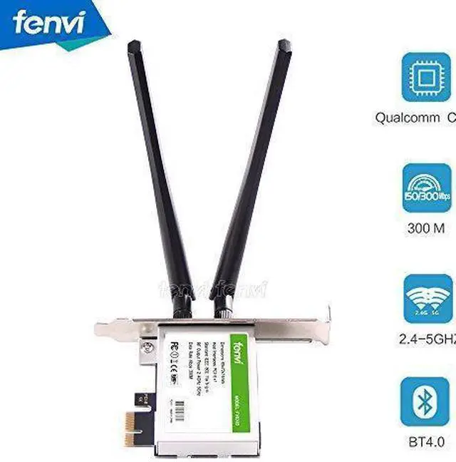 Alt view image 3 of 6 - Fenvi Desktop WiFi Dual-band 2.4Ghz/5Ghz & Bluetooth 4.0 600Mbps Module, 802.11 abgn, 2T/2R Mini PCI-E PC Wifi Card Support windows 7, windows 8, windows 8.1, windows 10 giyqxHw
