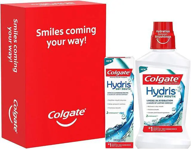 Alt view image 2 of 7 - Colgate Hydris Dry Mouth Mouthwash and Toothpaste, 16.9 Fluid Ounce - 4.2 Ounce