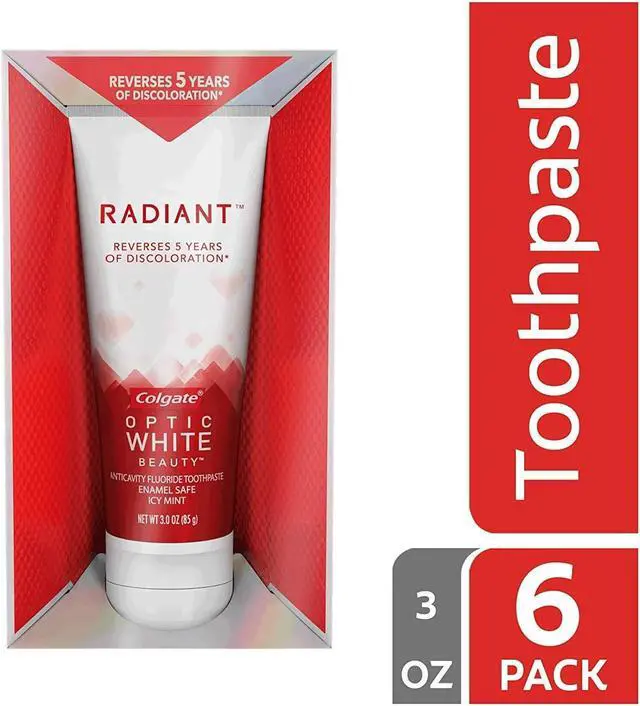 Main image of Colgate Optic White Radiant Whitening Toothpaste - 3 ounce (6 Pack)