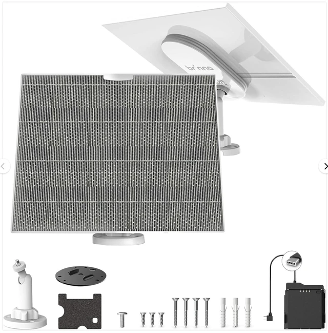 Main image of Brinno ASP1000-P Solar Panel Kit Bundle with Mount for Time Lapse Camera