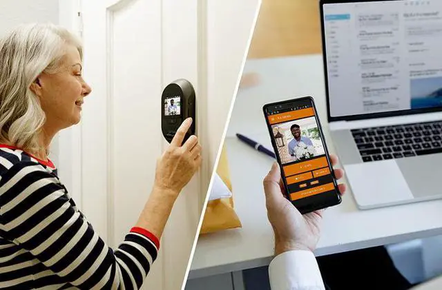 Alt view image 6 of 12 - Brinno Duo Front Door Smart Peephole Camera SHC1000W - Smart Home Security System with Mobile and live view remotely
