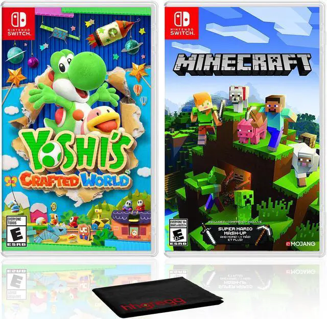 Alt view image 5 of 5 - Yoshi's Crafted World + Minecraft - Two Game Bundle - Nintendo Switch