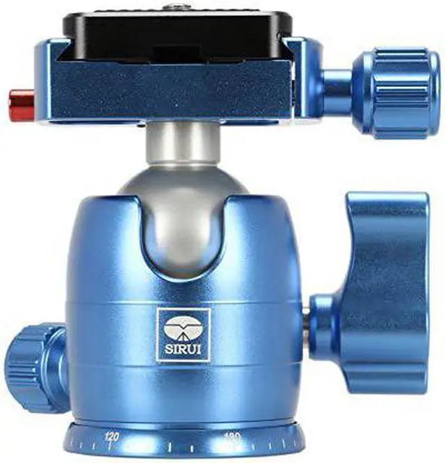 Main image of Sirui B-00 Aluminum Mini Ball Head with TY-C10 Plate, 11 lb Capacity, Blue