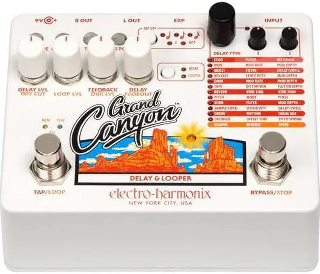 Alt view image 8 of 16 - Electro-Harmonix Grand Canyon Delay & Looper Guitar Effects Pedal