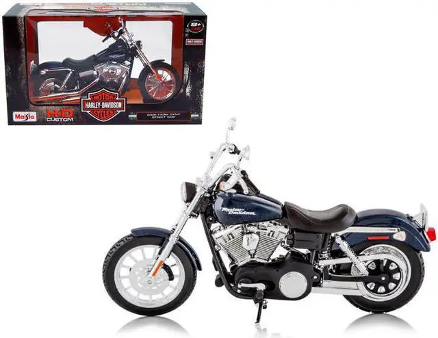 Main image of 2006 Harley Davidson FXDBI Dyna Street Bob Bike Motorcycle Model 1/12 by Maisto