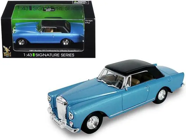 Main image of 1961 Bentley Continental S2 Park Ward Blue 1/43 Diecast Model Car by Road Signature
