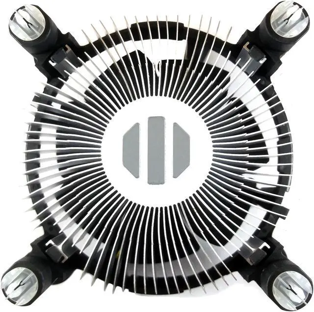 Alt view image 3 of 3 - Intel Core i3 i5 i7 Socket 1151 1150 1155 1156 4-Pin Connector CPU Cooler With Aluminum Heatsink & 3.5-Inch Fan With Pre-Applied Thermal Paste For Desktop PC Computer