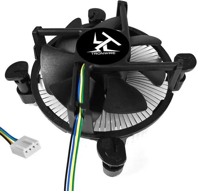 Alt view image 2 of 4 - TRONWIRE TW-2 CPU Cooler With Aluminum Heatsink & 4-Pin PWM 92mm Low Profile 3000 RPM Fan With Pre-Applied Thermal Paste For Intel Core i3 i5 i7 i9 Socket 1200 1151 1150 1155 1156 Desktop PC