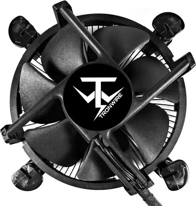 Main image of TRONWIRE TW-16 CPU Cooler With Black Aluminum Heatsink & Copper Core Base & 4-Pin PWM 92mm 3000 RPM Fan With Pre-Applied Thermal Paste For Intel Core i3 i5 i7 i9 Socket 1200 1151 1150 1155 1156