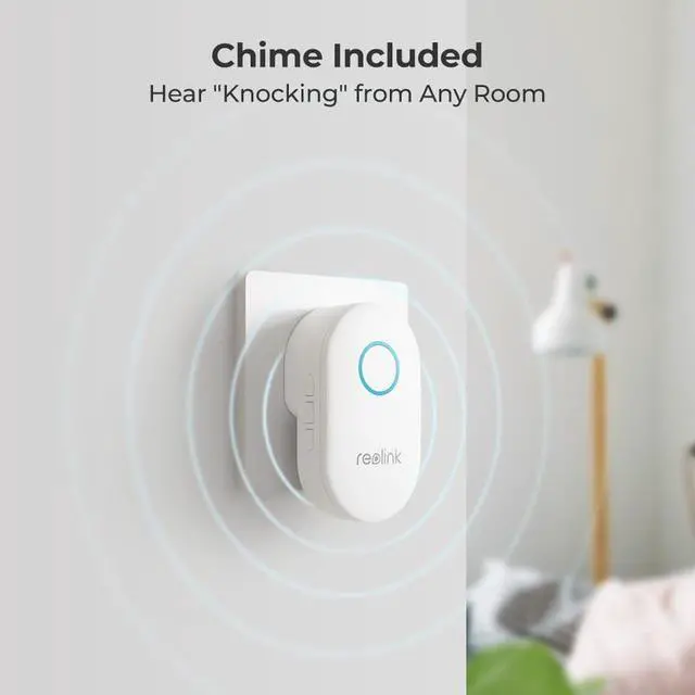 Alt view image 4 of 7 - Reolink 5MP Video Doorbell Camera, 2.4/5 GHz Wi-Fi, Person Detection, 2-Way Audio, 180° Wide View 2-Pack