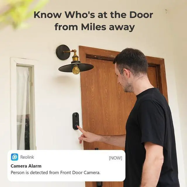 Alt view image 4 of 7 - Reolink 3Pcs Videl Doorbell PoE 5MP Wired PoE Video Doorbell with Chime, Person Detection, Works with Reolink NVRs