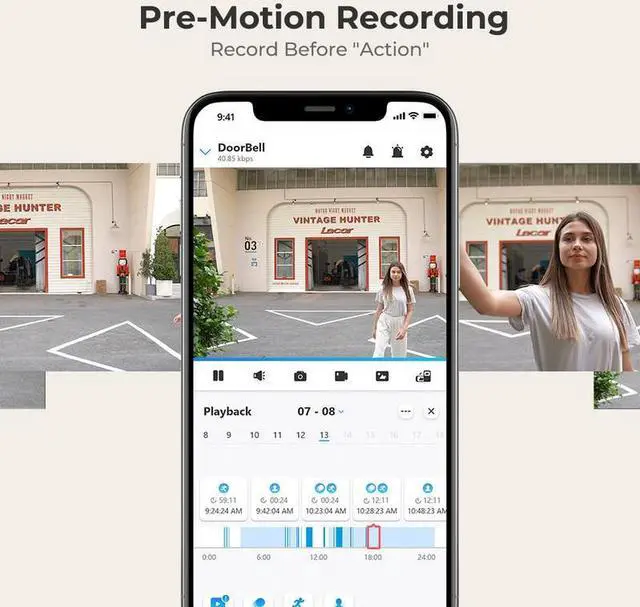 Alt view image 6 of 7 - Reolink 3Pcs Videl Doorbell PoE 5MP Wired PoE Video Doorbell with Chime, Person Detection, Works with Reolink NVRs