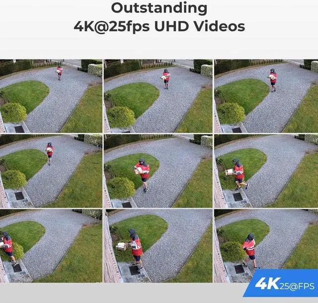 Alt view image 3 of 7 - Reolink D83L 4K Dome Security IP Camera with Color Night Vision, 3X Optical Zoom, Two-Way Audio, Person/Vehicle Detection