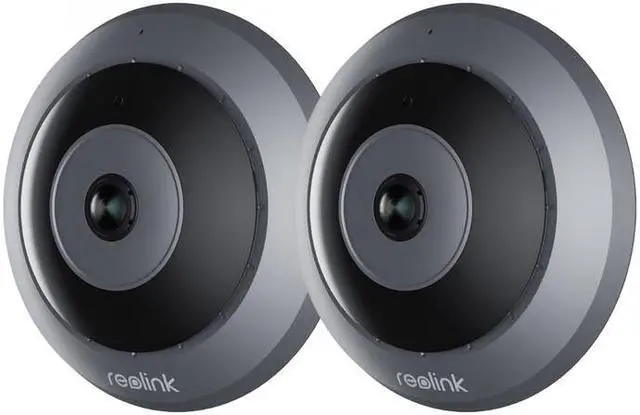 Main image of Reolink  2pcs FE-W 360° Panoramic Indoor WIFI Fisheye Camera with 6MP SHD, Built-in Siren & Two-Way Audio