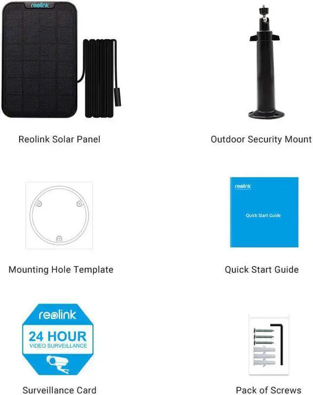 Alt view image 6 of 6 - Reolink Solar Panel for Argus 2, Argus Eco, Argus Pro, Argus PT, Reolink Go, Reolink Go PT only Solar Panel - Black