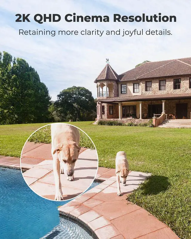 Alt view image 2 of 7 - REOLINK Spotlight Security Camera Wireless Outdoor with 2K Color Night Vision, Human/Vehicle Smart Detection, 2.4/5Ghz Dual-Band WiFi, Wire-Free Battery/Solar Powered Argus 3 Pro with Solar Panel