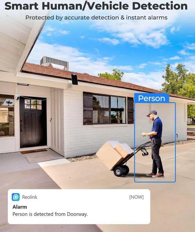 Alt view image 4 of 7 - REOLINK 4G Solar Powered Pan &Tilt Security Camera System Wireless Outdoor, 2K HD Night Vision 2-Way Talk Smart PIR Detection No WiFi Needed, Reolink Go PT Plus + White Solar Panel - US Version