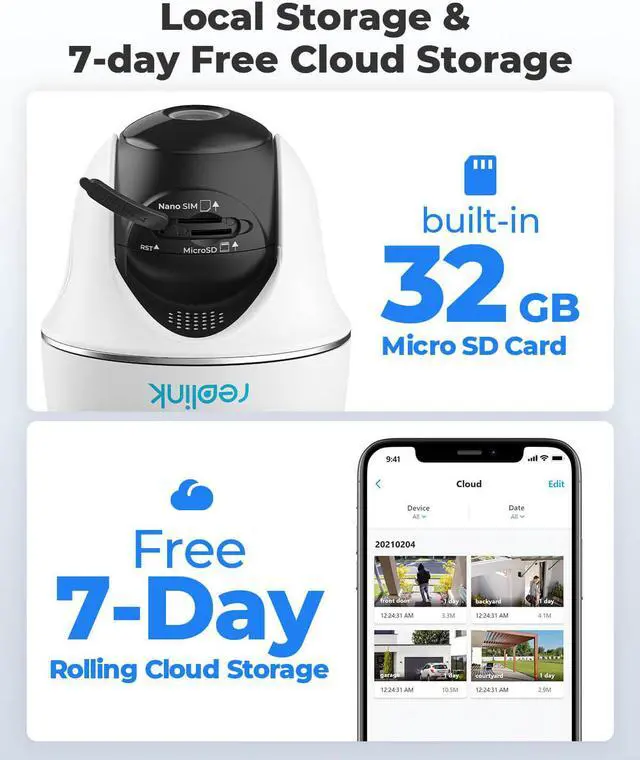 Alt view image 6 of 7 - Pan Tilt 3G/4G LTE Cellular Security Camera Outdoor Wireless, 2K HD /4MP, Night Vision, 2-Way Talk, Smart PIR Motion Detection, No WiFi, No Wires - Reolink Go PT Plus