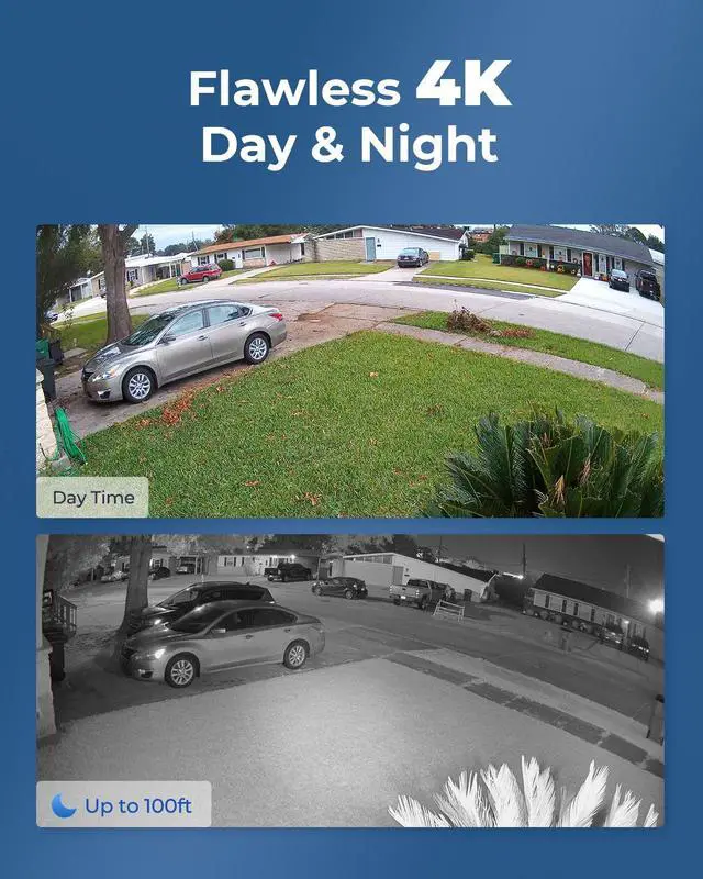 Alt view image 2 of 7 - Reolink 4K Security Camera System, 4pcs H.265 4K PoE Security Cameras Wired with Smart Person Vehicle Detection, 8MP/4K 8CH NVR with 2TB HDD for 24/7 Recording - RLK8-800B4