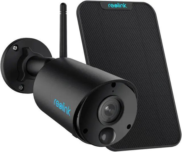 Main image of Reolink Bundle Eco Black with Black Solar Panel, Security Camera Solar Battery Powered Outdoor