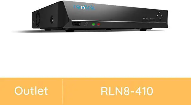 Main image of Reolink 4K 8CH PoE NVR Home Security Camera System Video Recorder with 2TB HDD Support 8MP/5MP/4MP/1080p/720p HD PoE Camera, Human/Vehicle Detection Supported - RLN8-410