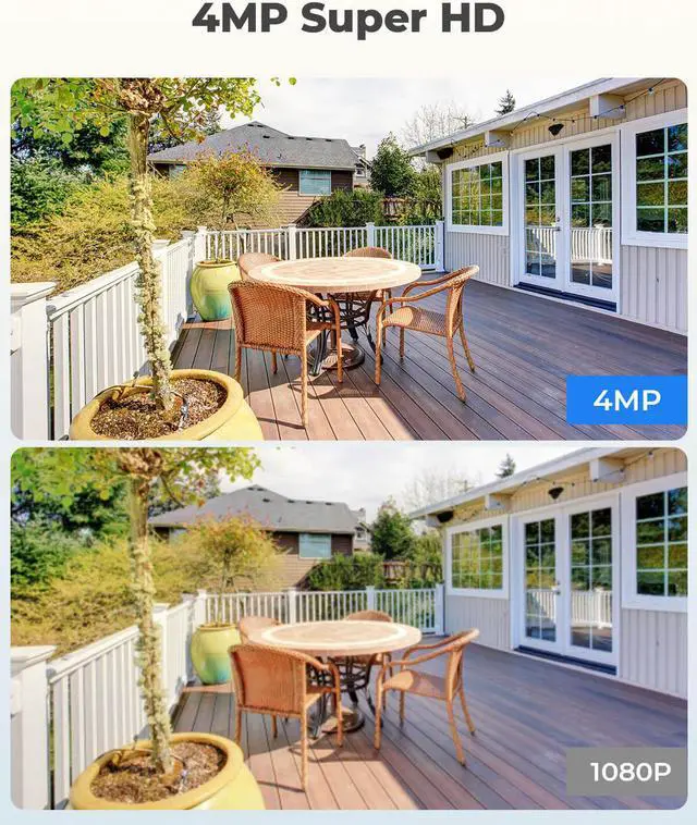 Alt view image 4 of 7 - Security Camera Outdoor, Reolink 4MP Plug-in WiFi Camera for Home, 2.4/5Ghz WiFi, Night Vision, IP66 Waterproof, Smart Person/Vehicle Detection, Works with Google Assistant, RLC-410W(AI)