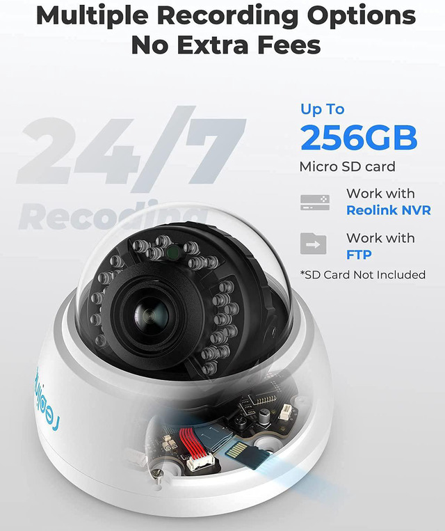 Reolink RLC-843A Telecamera PoE 4K Esterna – Zoom Ottico 5X, IK10 Antivandalo, Audio Bidirezionale, Faretti A Colori E Rilevamento Persona/Veicolo/Animale