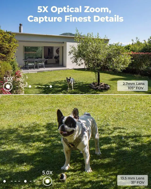Alt view image 2 of 14 - REOLINK RLC-811A, 4K PoE Security Outdoor IP Camera with Human/Vehicle Detection, 5X Optical Zoom, Motion Spotlight, Color Night Vision, Time-Lapse, Two-Way Talk, 256GB SD Card(Not Included) Storage