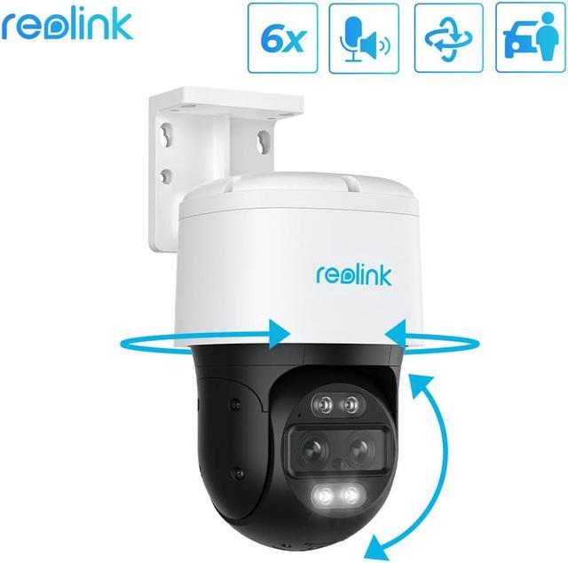 REOLINK 4K Wired WiFi Outdoor Camera, 8MP Dual Lens Security Camera, 360  PTZ Camera w/Auto Tracking, 2.4/5GHz Wi-Fi Smart Person/Vehicle Detection,  6X