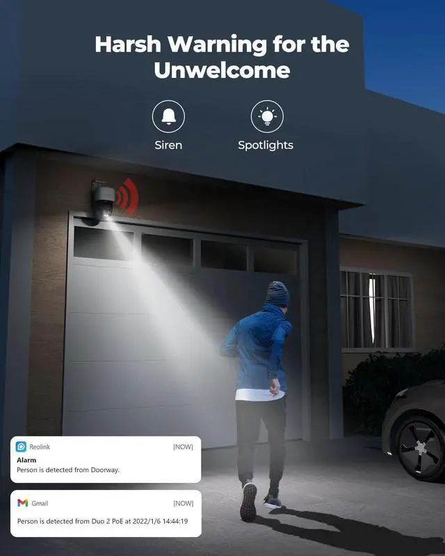 Alt view image 3 of 7 - Reolink 4K PTZ Security Camera System, Home IP PoE 360 Camera with Dual-Lens, Auto 6X Hybrid Zoomed Tracking, 355° Pan & 90° Tilt, Outdoor Surveillance, 2022 New Released, AI Detection, Trackmix PoE