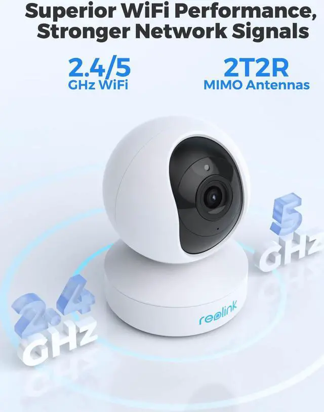 Alt view image 4 of 7 - Reolink 5MP PTZ Wireless WiFi Security Camera Baby Pet Monitor Renewed E1 Zoom