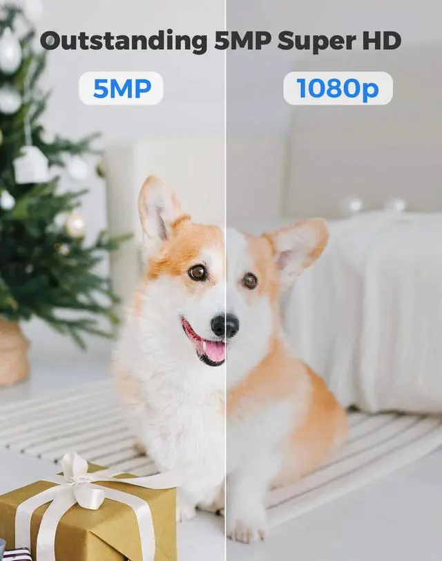 Alt view image 3 of 7 - Reolink 5MP PTZ Wireless WiFi Security Camera Baby Pet Monitor Renewed E1 Zoom