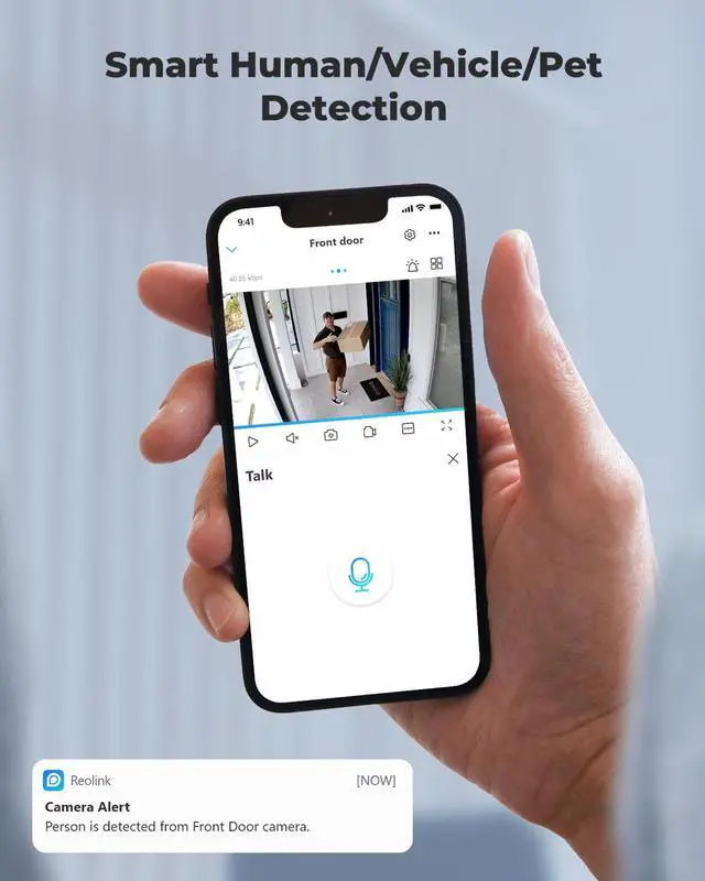 Alt view image 4 of 7 - Reolink RLC-1212A-2Pack 12MP Ultra HD PoE Outdoor Security Camera, Color Night Vision, Human/Vehicle Detection, Two Way Talk, Timelapse, Work with Smart Home Support Micro SD Card(Max.256G)/NVR/FTP