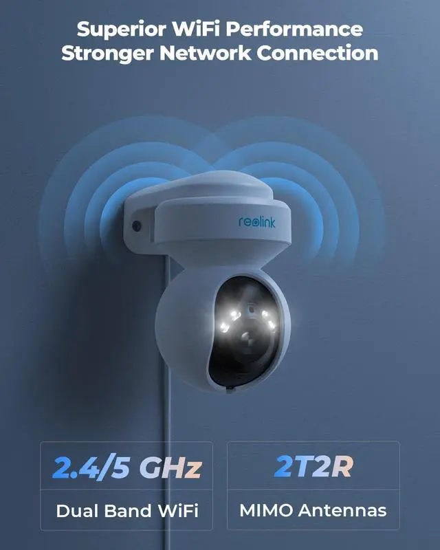 Alt view image 2 of 7 - Reolink E1 Outdoor-2Pack, 5MP HD PTZ WiFi Outdoor Security Camera with Motion Spotlights, Auto Tracking, 2.4/5GHz WiFi Home Security Camera, Color Night Vision, 3X Optical Zoom Human/Vehicle Alerts