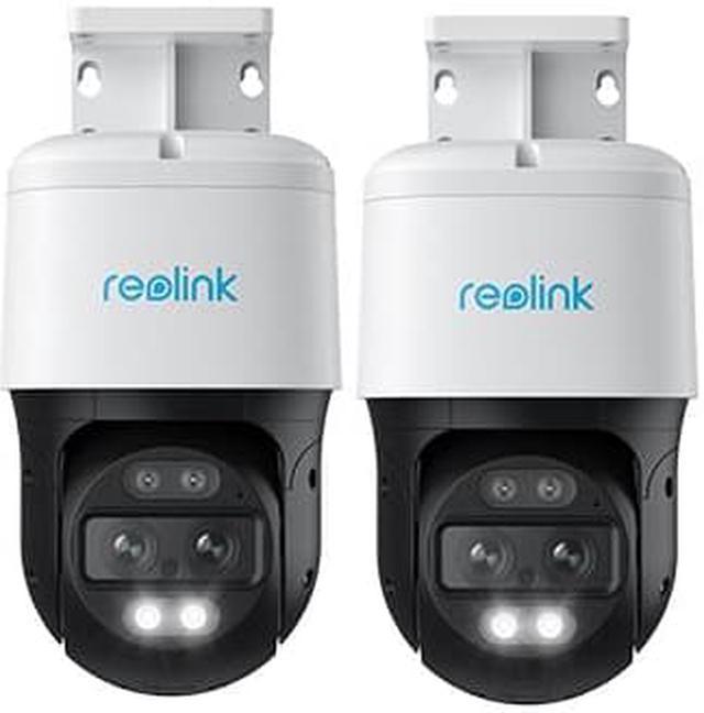 Reolink TrackMix PoE-2Pack 4K PTZ Security Camera System Outdoor, Home IP  PoE 360 Camera with Dual-Lens, Auto 6X Hybrid Zoomed Tracking, 355° Pan 