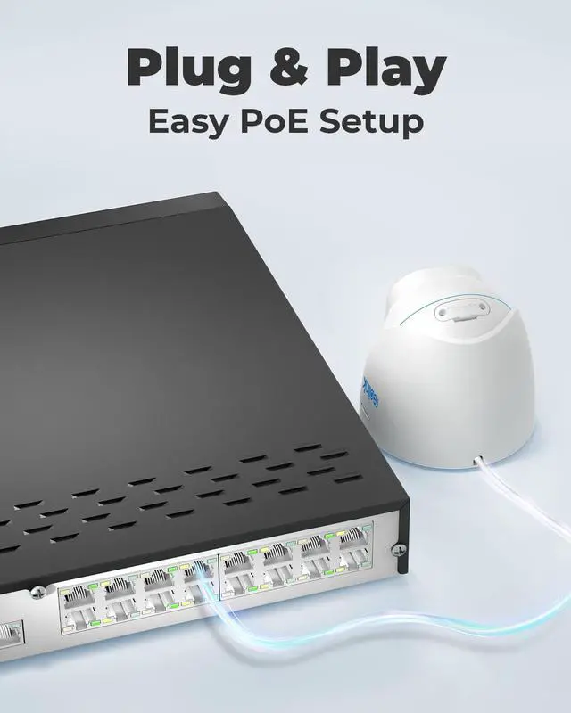 Alt view image 5 of 20 - Reolink 16CH 4K Security Camera System Outdoor/Indoor, 8pcs 8MP Smart Person/Vehicle Detect PoE IP Cameras + 16CH NVR with 4TB HDD Pre-installed for 24/7 Recording, H.265 - RLK16-820D8-A