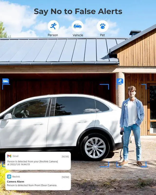 Alt view image 4 of 7 - REOLINK  Duo 2+Solar Panel (6W) +Free 32G SD, 6MP Security Camera Outdoor Wireless, Dual Lens Solar Security Camera with 180° View, 2.4/5GHz WiFi, Color Night Vision, Human/Car Detection, No Extra Fee