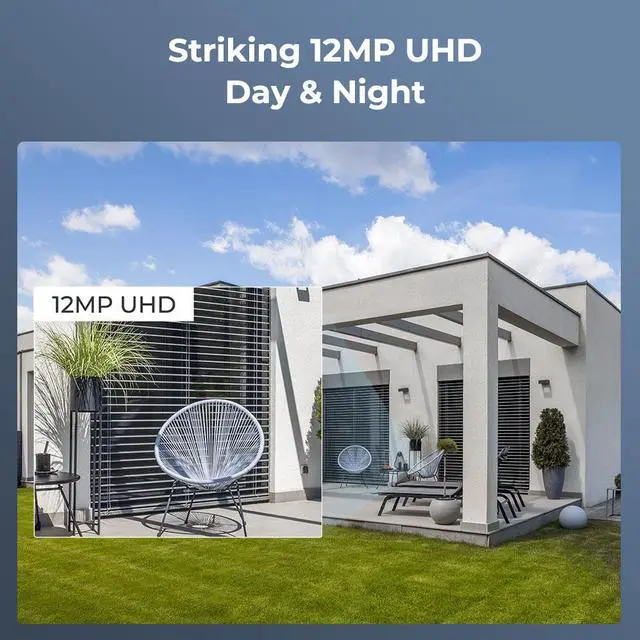 Alt view image 5 of 7 - Reolink 16CH 6K PoE Security Camera System, 16pcs 12MP IP Camera Human/Car Detect, IP66 Waterproof +1pc 16CH H.265 NVR Pre-Installed 4TB HDD (Include 16pcs 18M Cat5 Cables) - RLK16-1224B16-A