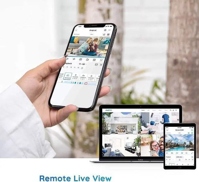 Alt view image 5 of 7 - Reolink 5MP Outdoor PoE Security IP Camera Smart Human/Vehicle Detection Audio Work with Google Assistant Dome Camera RLC-520A