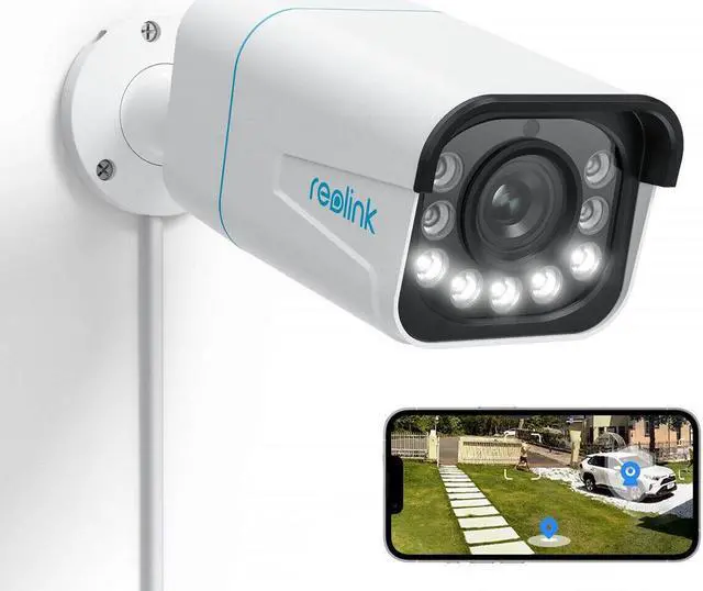 Main image of REOLINK 4K PoE Security Outdoor IP Camera with Human/Vehicle Detection, 5X Optical Zoom, Motion Spotlight, Color Night Vision, Time-Lapse, Two-Way Talk, 256GB SD Card(Not Included) Storage, RLC-811A