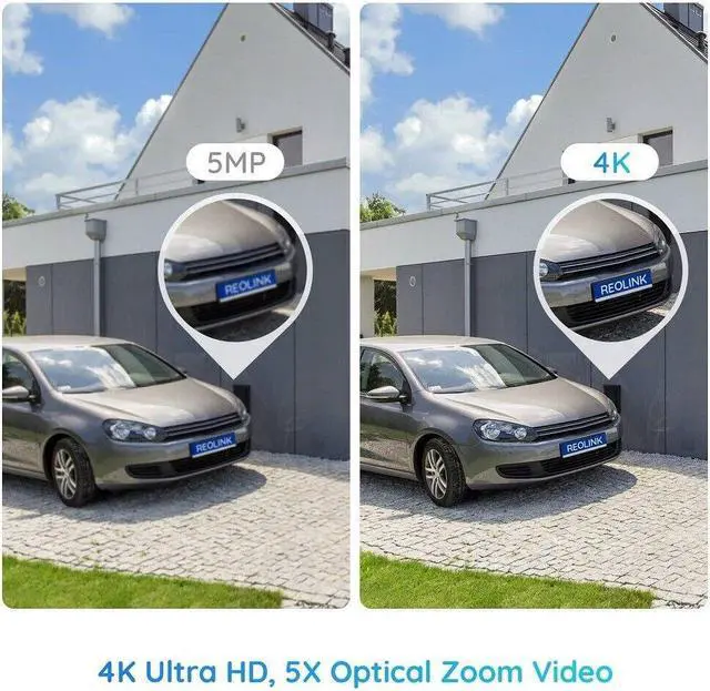 Alt view image 5 of 7 - REOLINK 4K PoE Security Outdoor IP Camera with Human/Vehicle Detection, 5X Optical Zoom, Motion Spotlight, Color Night Vision, Time-Lapse, Two-Way Talk, 256GB SD Card(Not Included) Storage, RLC-811A