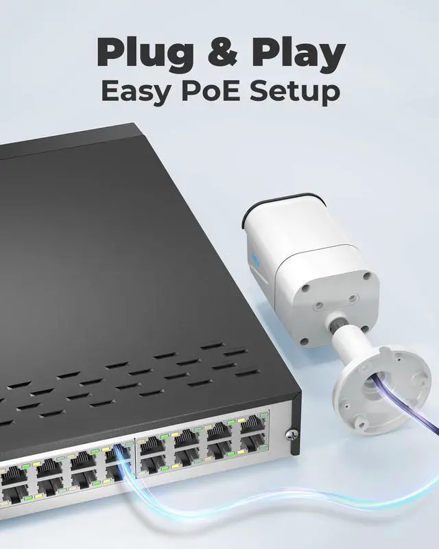 Alt view image 5 of 7 - Reolink 4K Security Camera System, 8pcs H.265 4K PoE Security Cameras Wired with Basic Person Vehicle Detection, 8MP/4K 16CH NVR with 4TB HDD for 24-7 Recording - RLK16-800B8