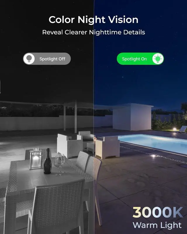 Alt view image 3 of 7 - REOLINK 4K Wi-Fi 6 Security Camera with 125° Viewing Angle, Outdoor Camera with IK10 Vandal-Proof, Color Night Vision, Smart Detection, Two-Way Audio, Local Storage, Non-PT Cam, RLC-840WA