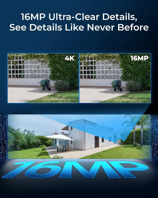 Alt view image 3 of 7 - REOLINK Duo 3 PoE 16MP 8K UHD Dual-Lens PoE Security Camera with 180° Panoramic View, Motion Track, F1.6 Color Night Vision, Person/Vehicle/Animal Detection, Supports 24/7 Recording,