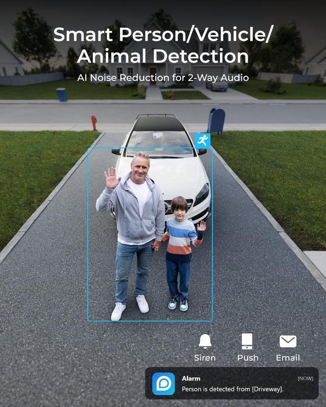 Alt view image 6 of 7 - REOLINK Duo 3 PoE 16MP 8K UHD Dual-Lens PoE Security Camera with 180° Panoramic View, Motion Track, F1.6 Color Night Vision, Person/Vehicle/Animal Detection, Supports 24/7 Recording,