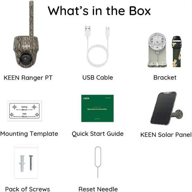 Alt view image 7 of 7 - Reolink KEEN Cellular Trail Camera Wireless Outdoor, 3G/4G LTE, Solar Powered Game Camera with 360° Pan Tilt, 2K Night Vision, Smart Motion Activated, No-Glow IR, No WiFi - Ranger PT+Solar Panel