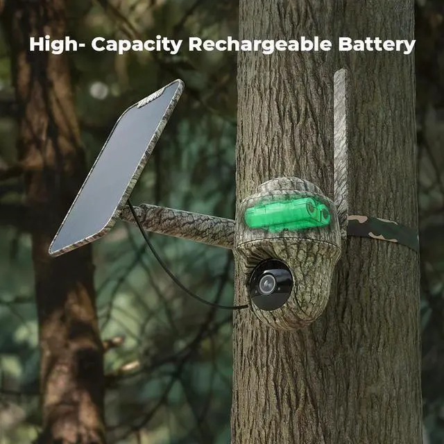 Alt view image 3 of 7 - Reolink KEEN Cellular Trail Camera Wireless Outdoor, 3G/4G LTE, Solar Powered Game Camera with 360° Pan Tilt, 2K Night Vision, Smart Motion Activated, No-Glow IR, No WiFi - Ranger PT+Solar Panel