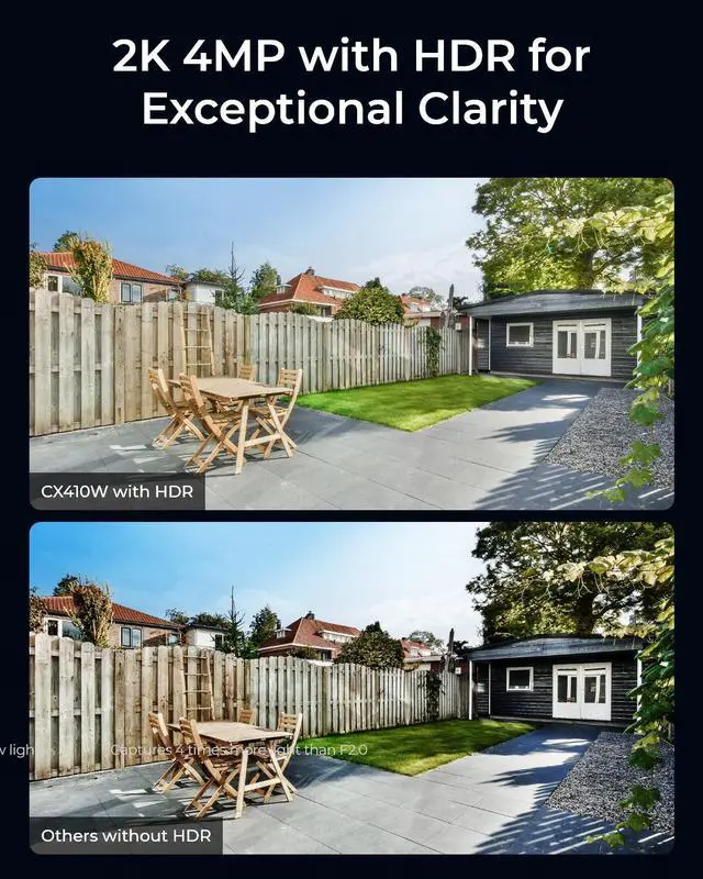 Alt view image 2 of 7 - Reolink CX410W 4MP Smart 2K Wi-Fi Security Camera with True Full-Color Night Vision, Person/Vehicle/Animal Detection, Two-way audio